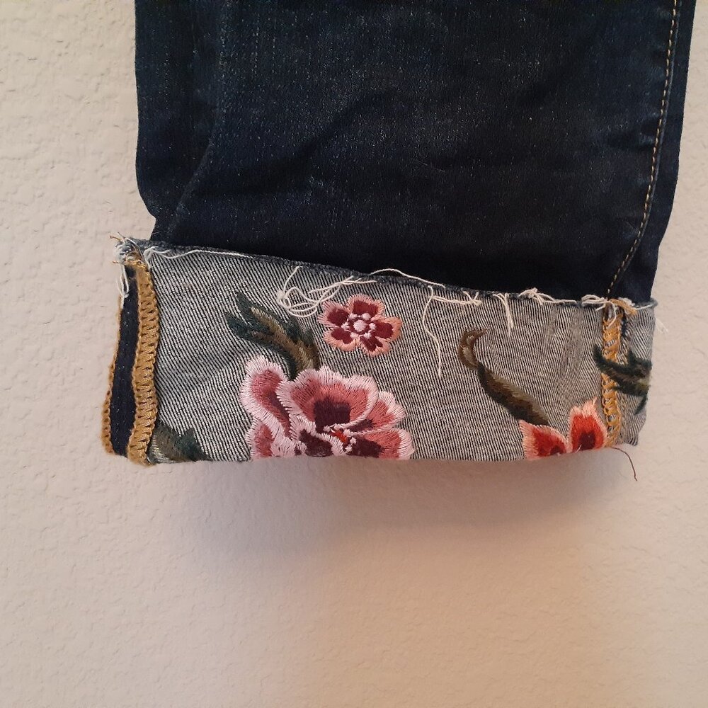 Driftwood Embroidered Cuff Jeans - Picture 3 of 13